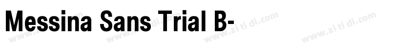 Messina Sans Trial B字体转换